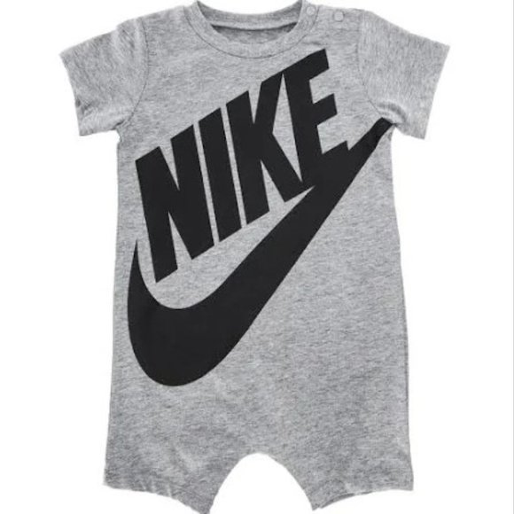 Nike Baby Boy Futura Romper MSRP $20 Dark Grey - Picture 1 of 3